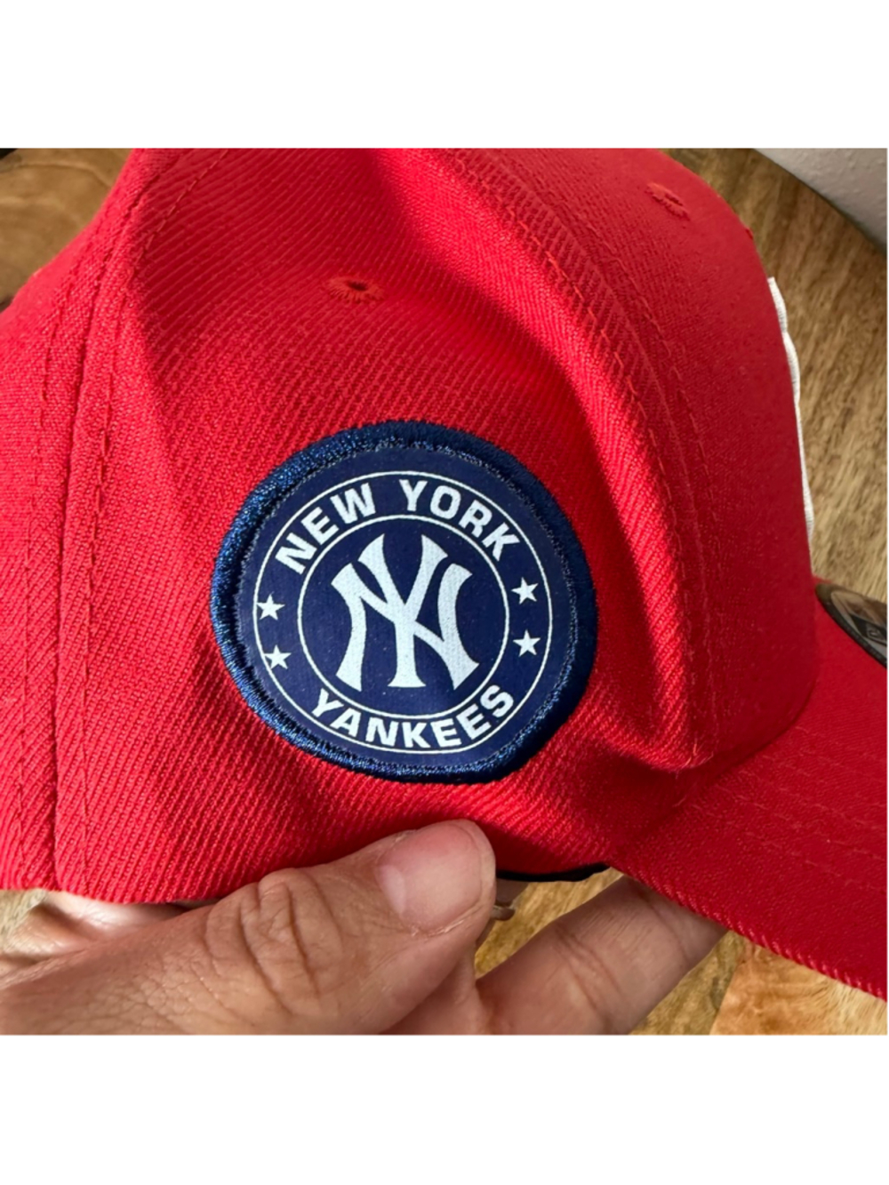 Men's New Era Red New York Yankees Adjustable Baseball Cap One Size - Picture 5 of 13